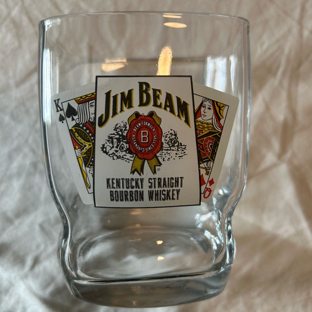 Jim Beam Clear Glass Tumbler